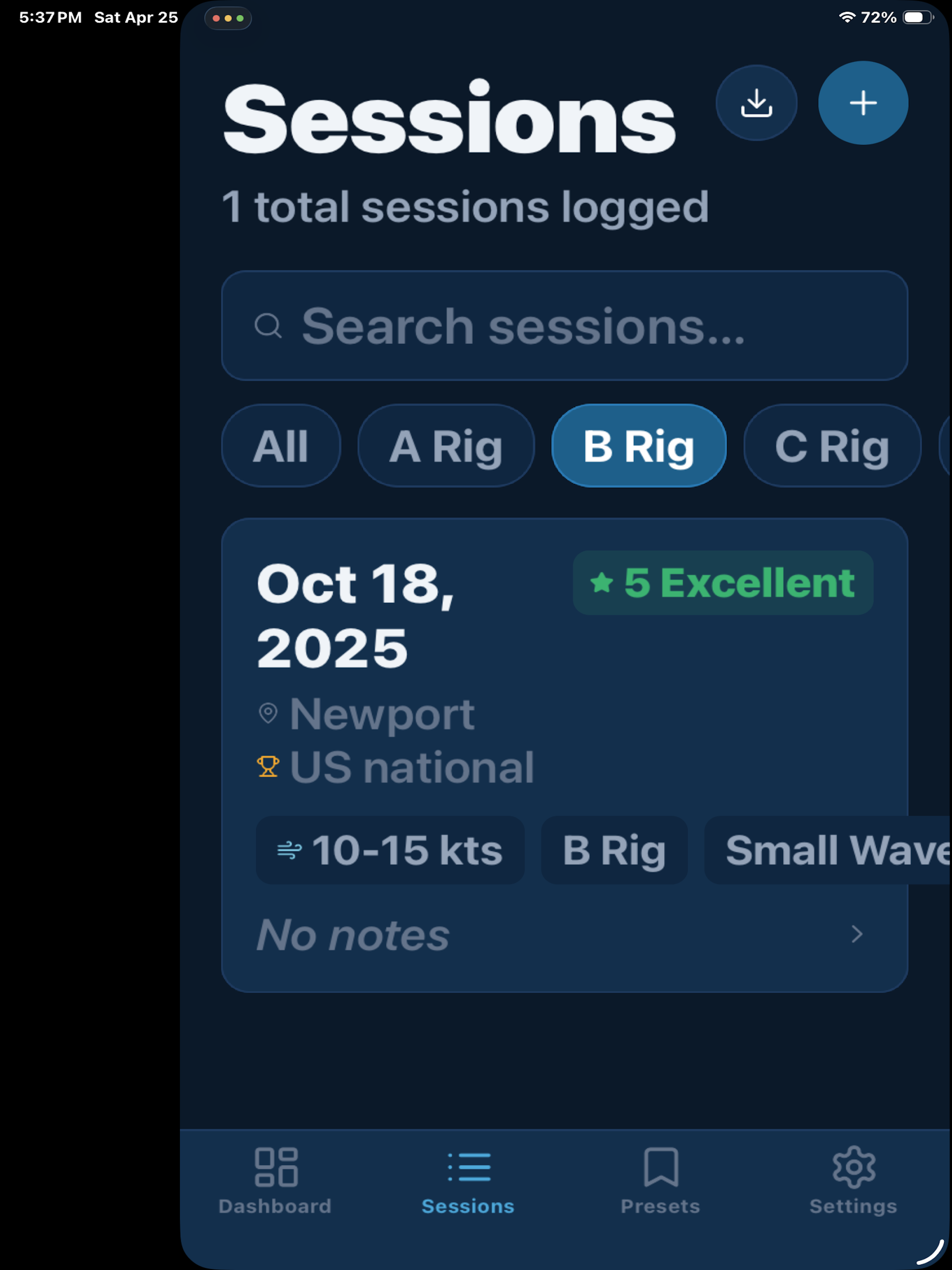 DF95 Sailboat Settings