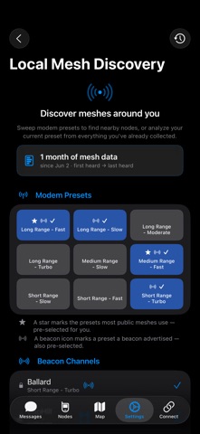 Meshtastic iPhone screenshot