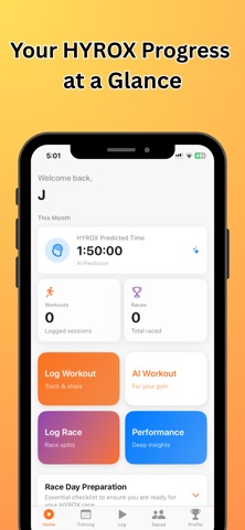 Hyrox AI: Personalised Coach iPhone screenshot