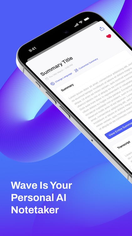 Wave: AI Note Taker