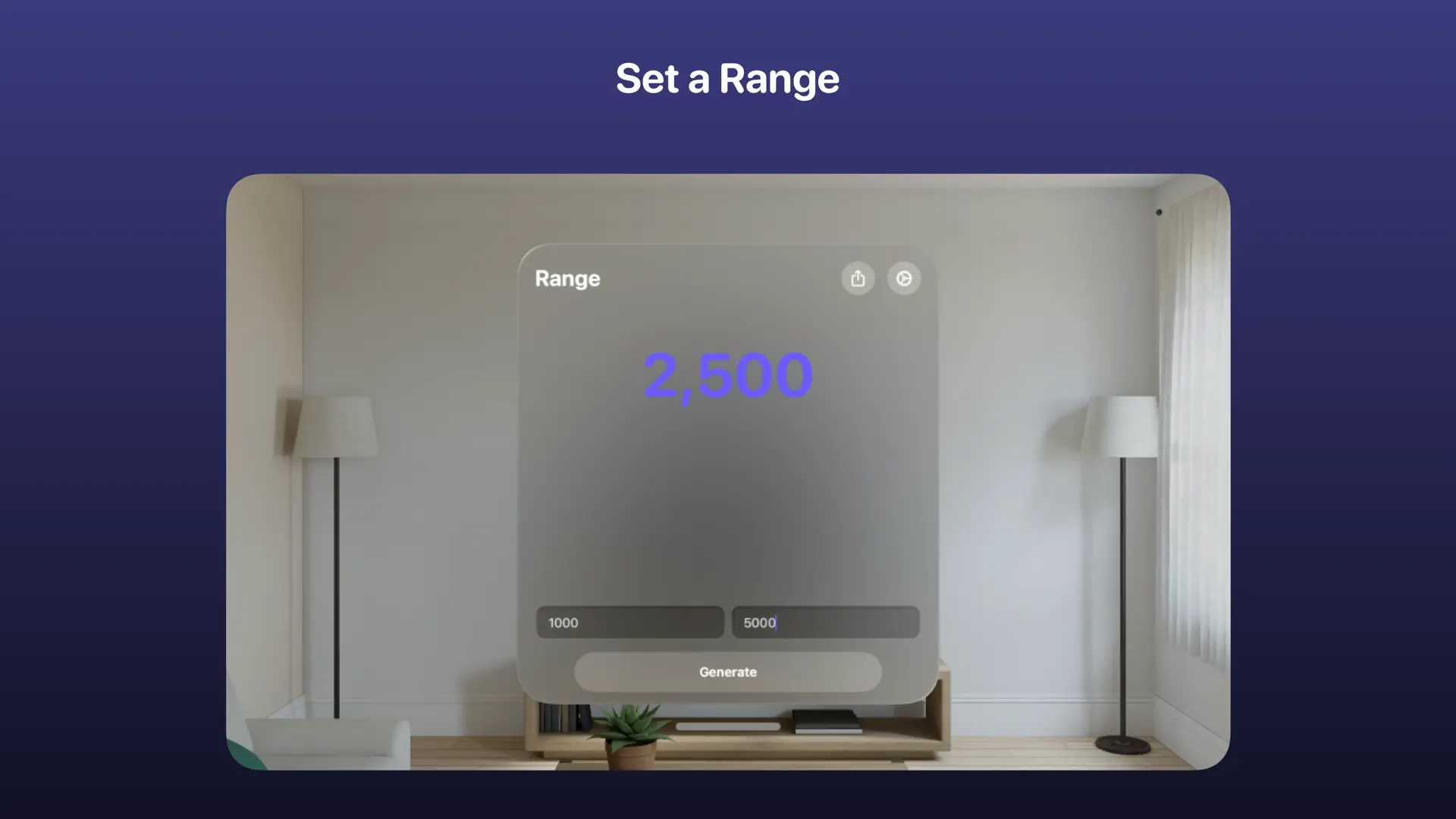 Range: Random Number Generator screenshot 2