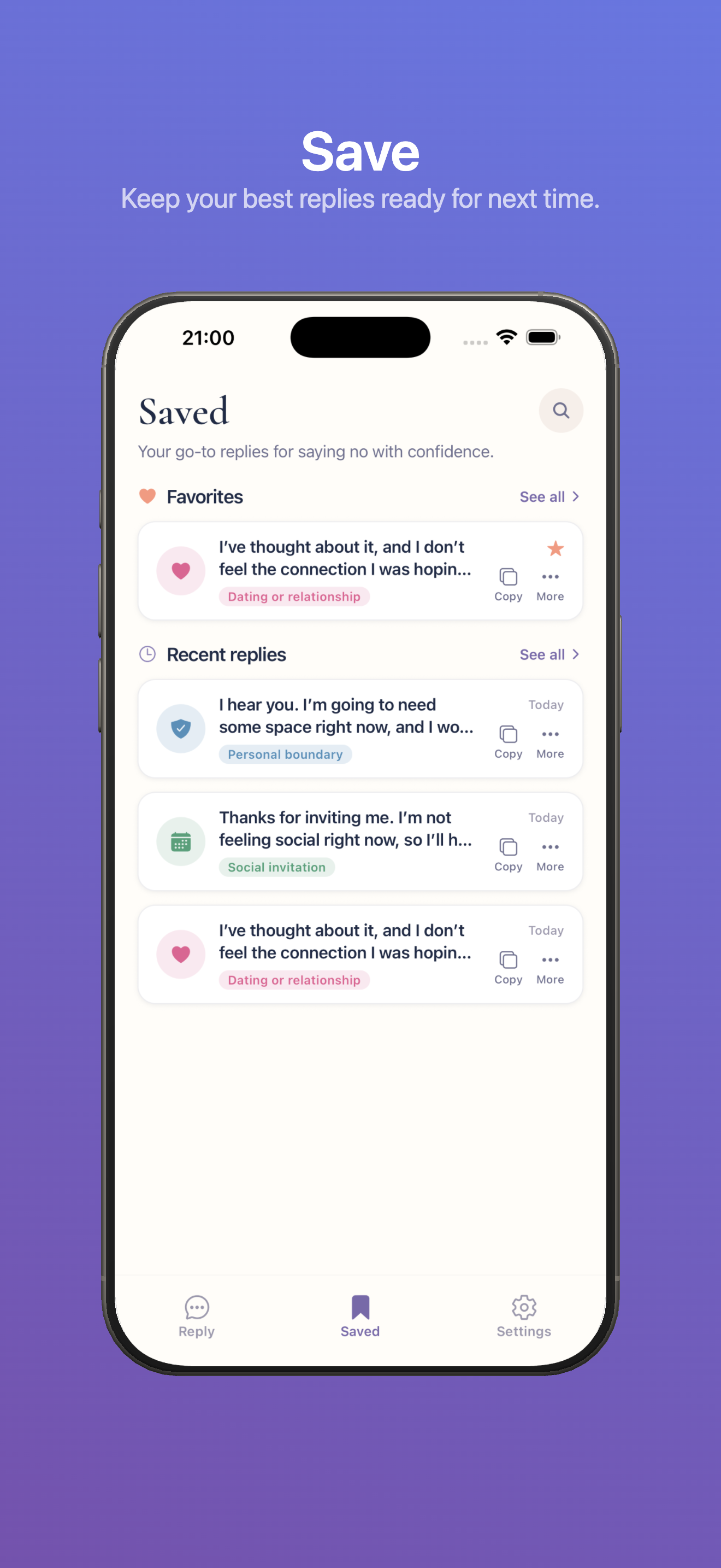 Replio: Say No Kindly screenshot 5