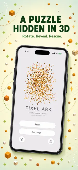 Pixel Ark: 3D Puzzle Animals screenshot 1