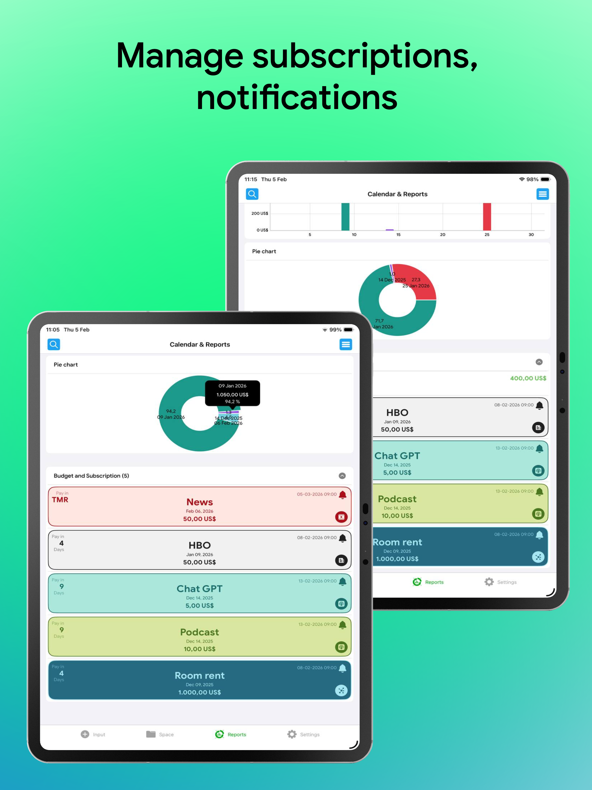 Expense Tracker: Color Money screenshot 14