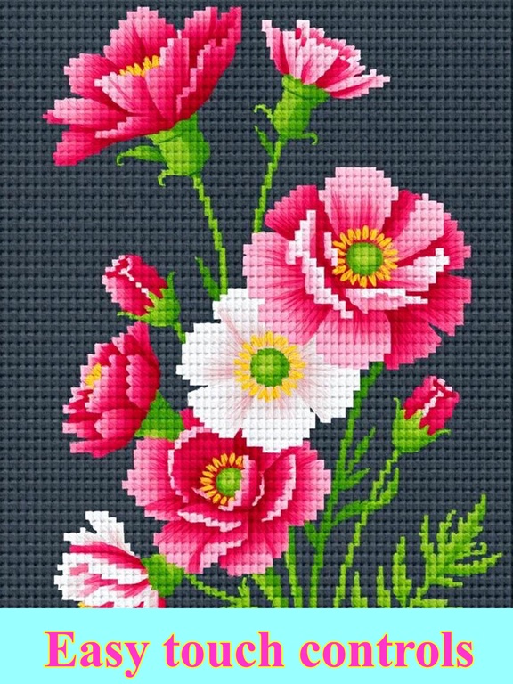 Cross Stitch Color by Number iPad screenshot