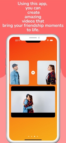 AI Hug Kiss Video Generator iPhone screenshot