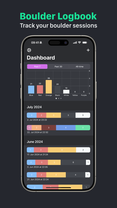 Boulder Logbook Screenshot