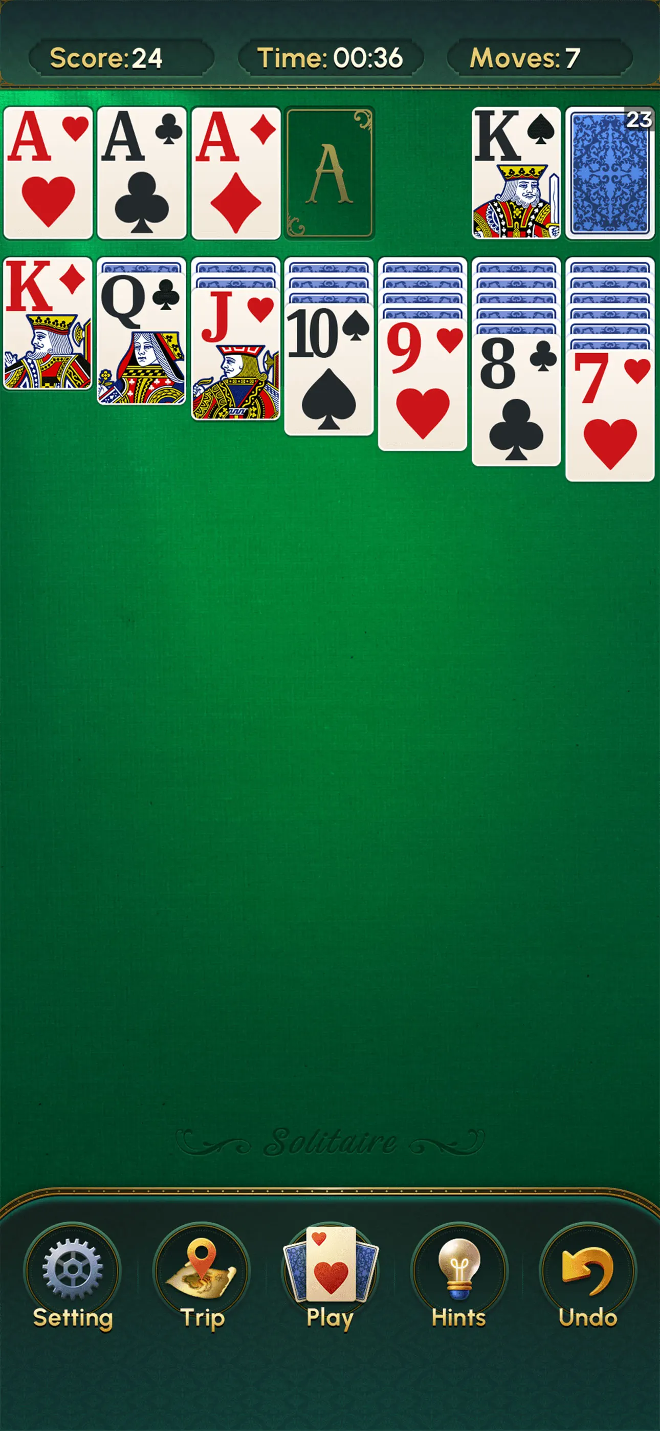 Solitaire-Classic Deluxe Cards screenshot 1