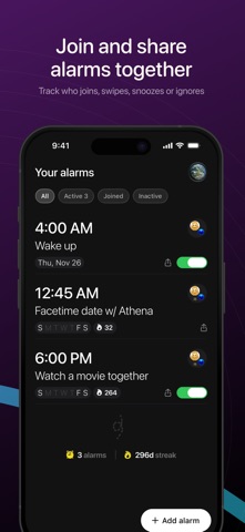 Timey: Loud Shareable Alarms Screenshot 2 of 10