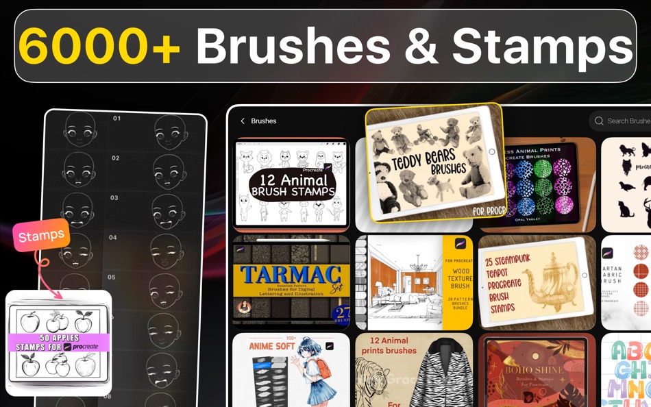 #3. Art Toolkit : Brushes & Fonts (macOS) 由: Nawal Fatima
