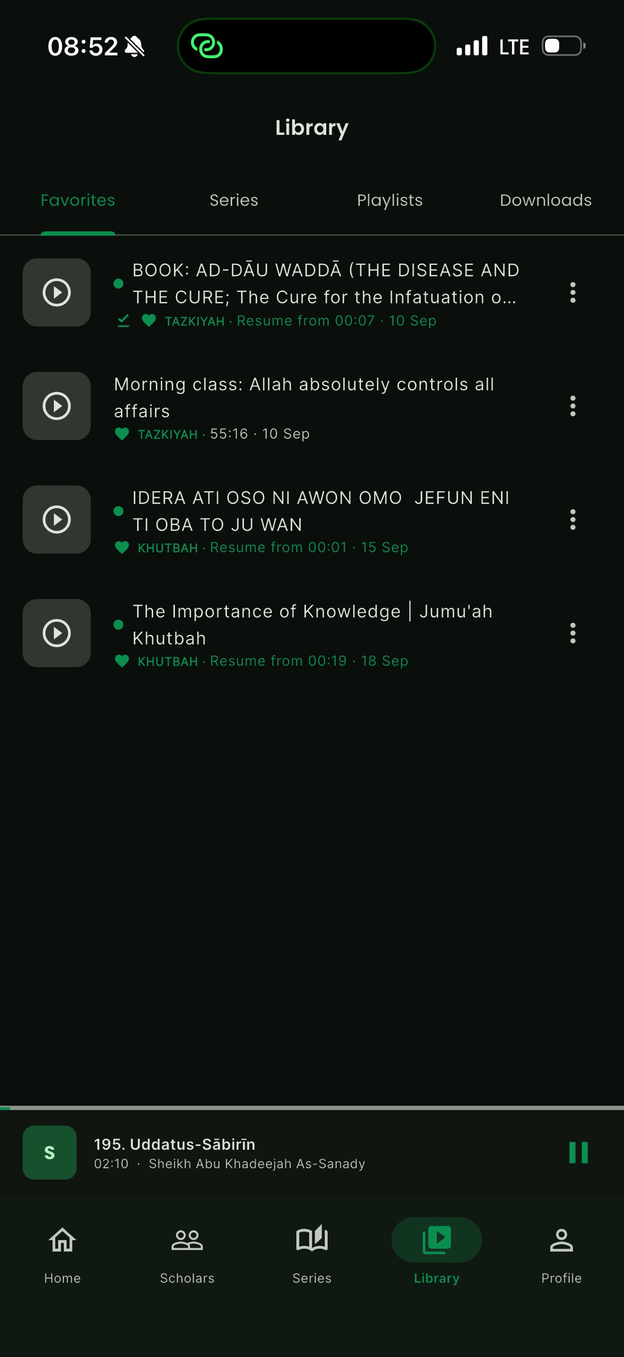 Screenshot 5 of Fawaa'id: Islamic Lectures