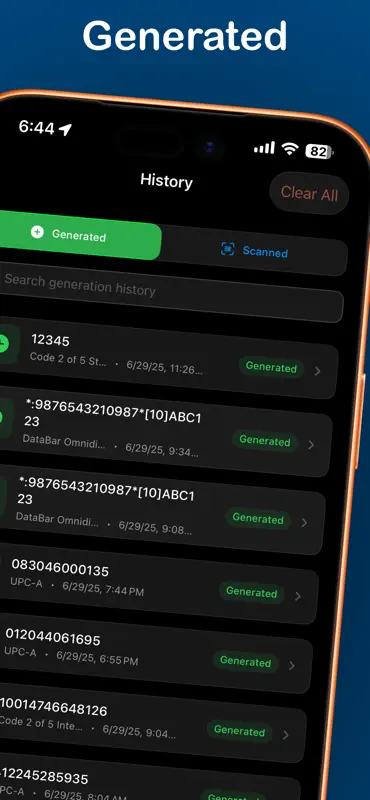 WatchBar – Barcode Generator screenshot 5 of 6