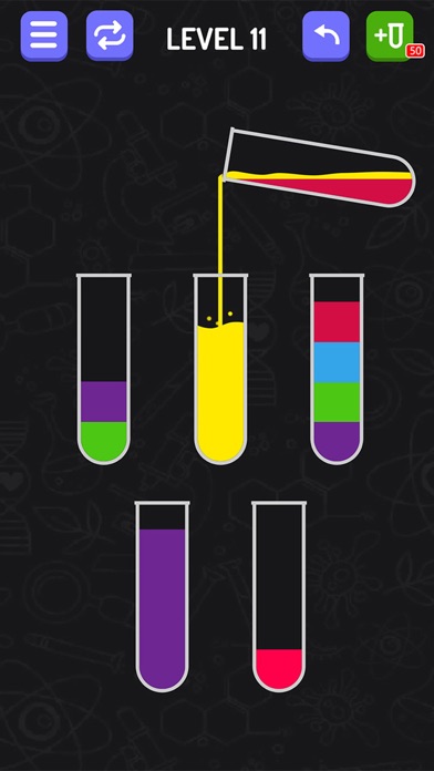 Screenshot #3 pour Water Flow Color Sort Puzzle