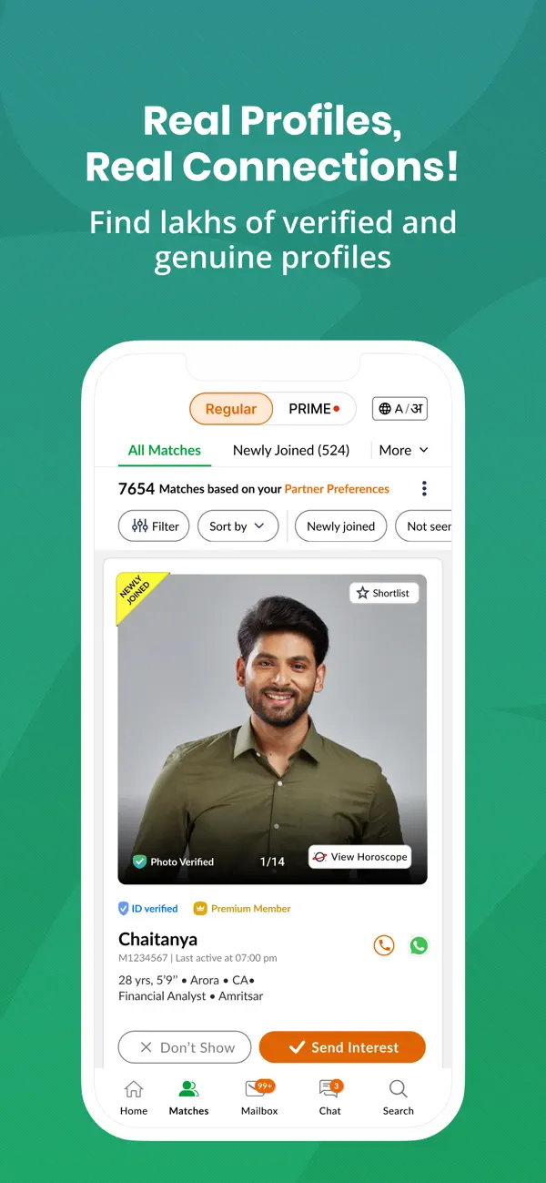 Screenshot #2 pour Punjabi Matrimony®- Shaadi App