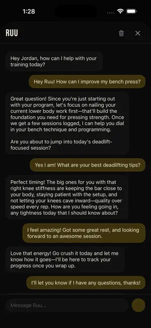 Ruutine: AI Workout Tracker screenshot 2