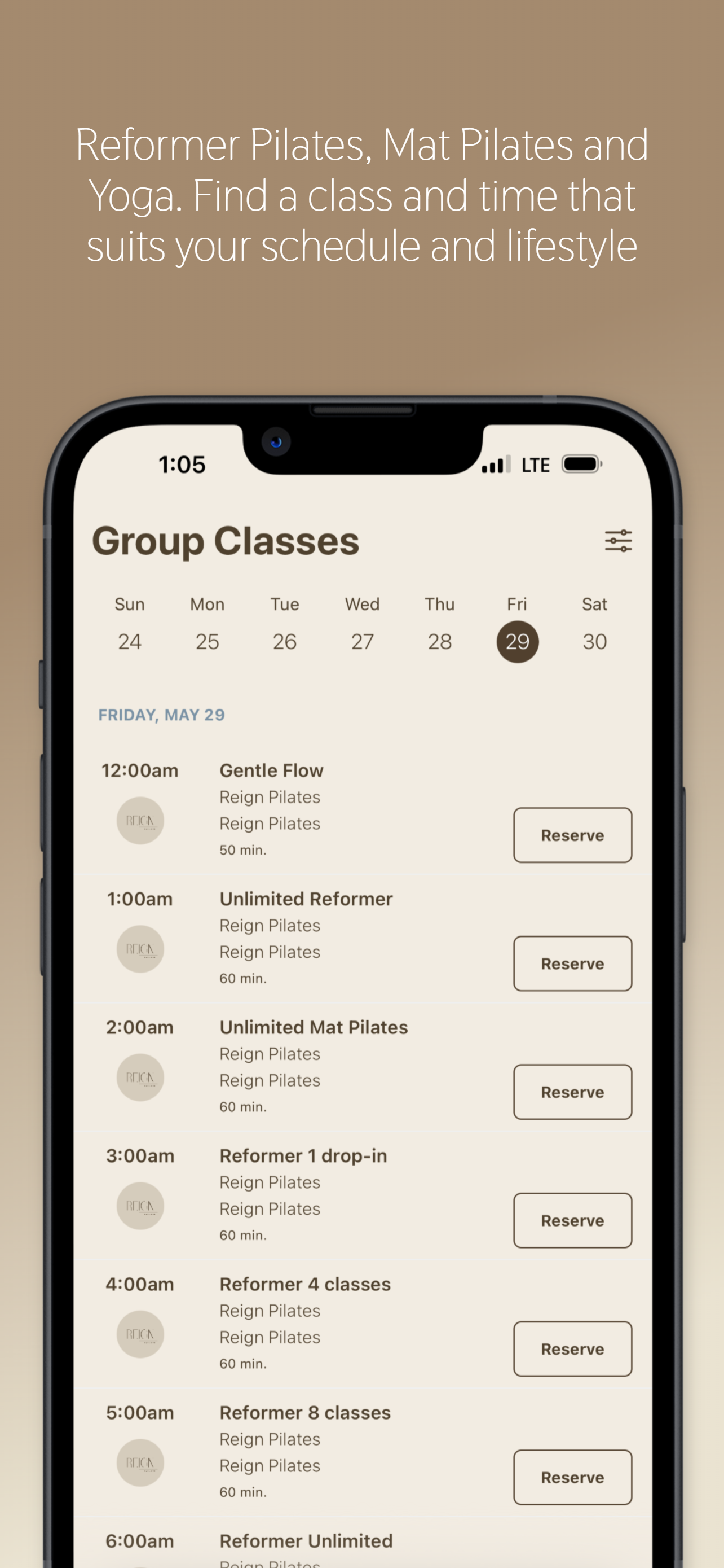 REIGN PILATES STUDIO screenshot 3