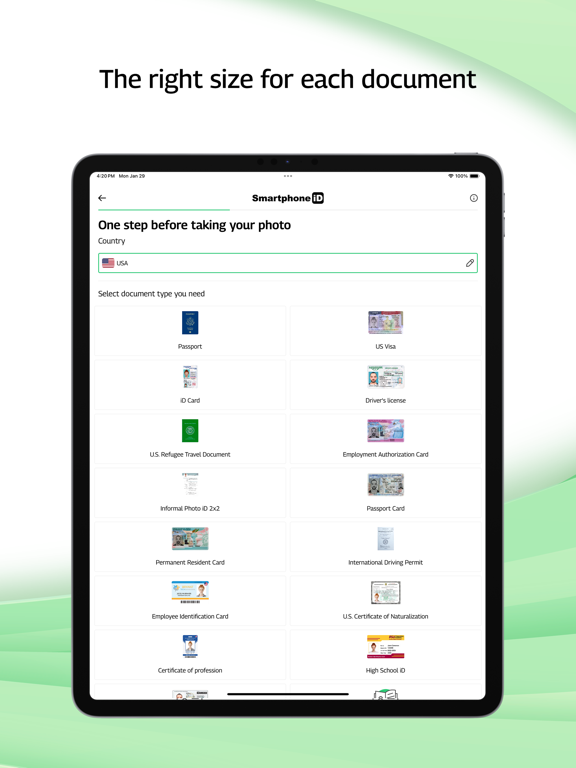 Smartphone iD - Passport photo iPad screenshot 8 - Photo & Video app