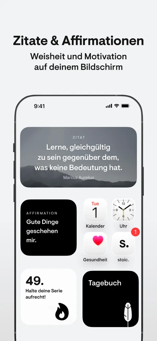 stoic. tagebuch schreiben iPhone App Screenshot 9 – Gesundheit & Fitness