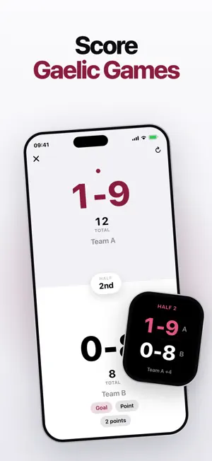 Gaelic Games Score Tracker screenshot 1