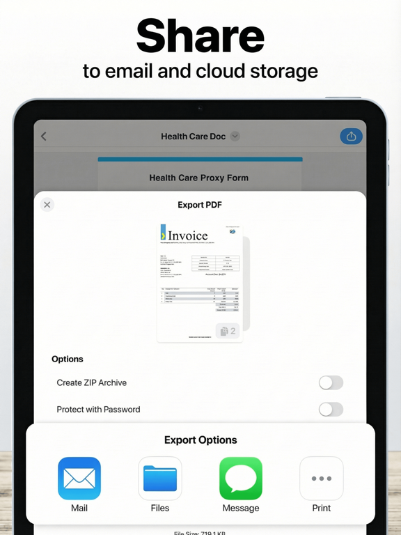 Scan It: PDF Scanner Go iPad screenshot 5 - Productivity app