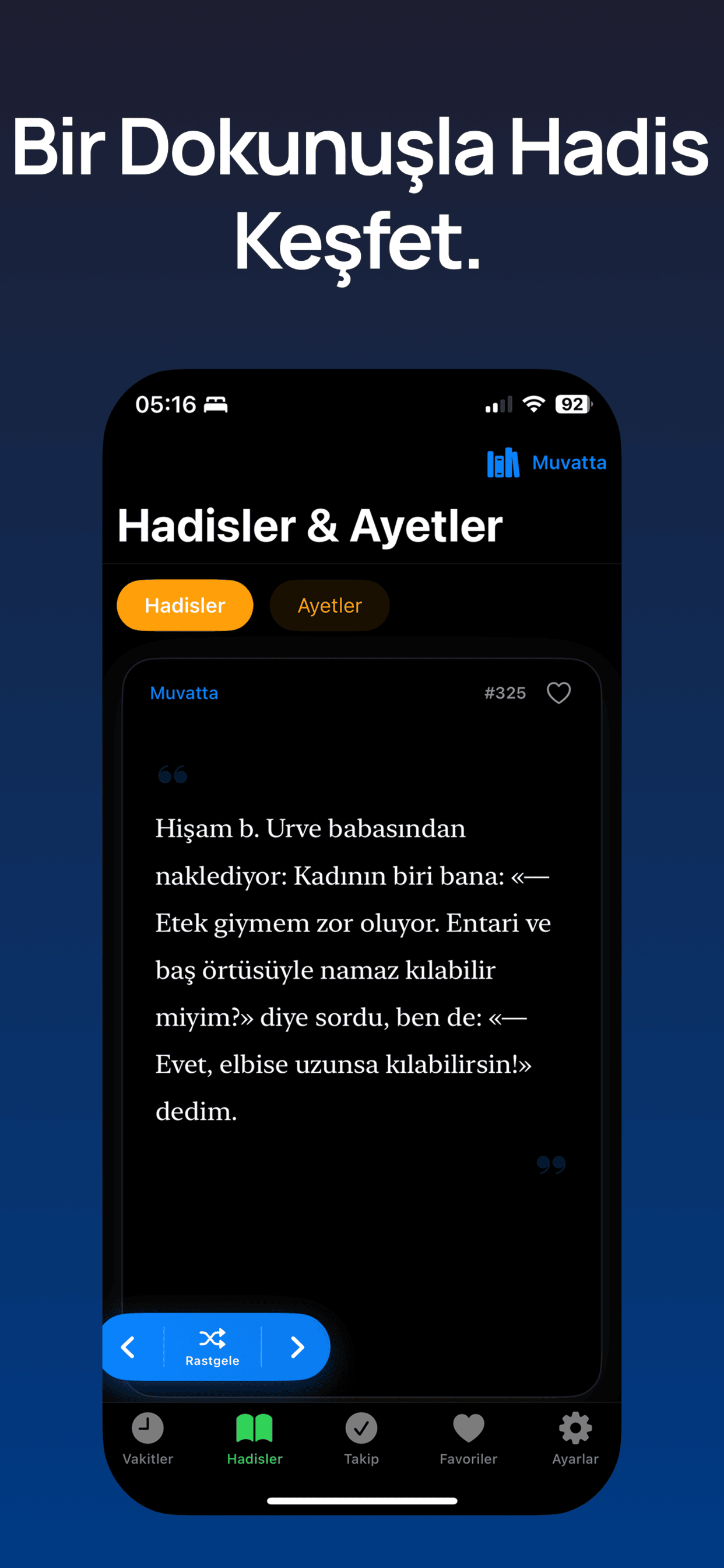 EzanVakti: Namaz ve Hadis