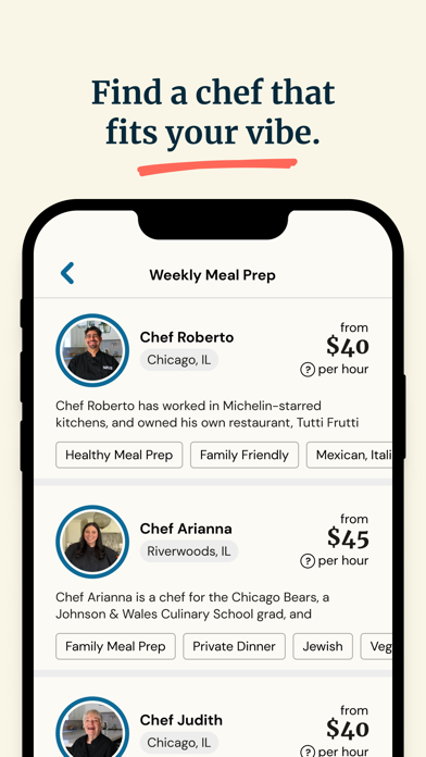 Sous - Personal Chefs Screenshot