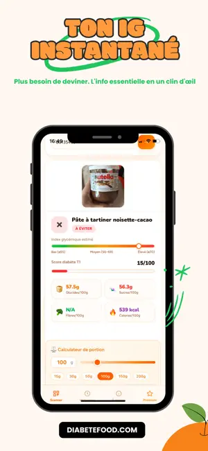 DiabeteFood: Scanner Diabète screenshot 2