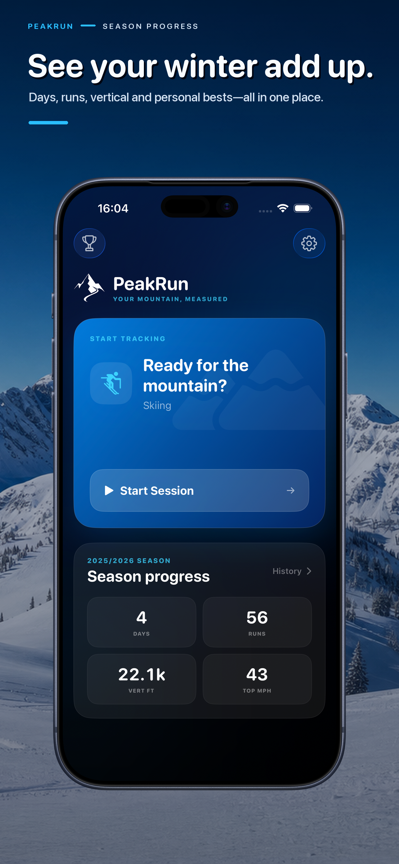 PeakRun screenshot 2