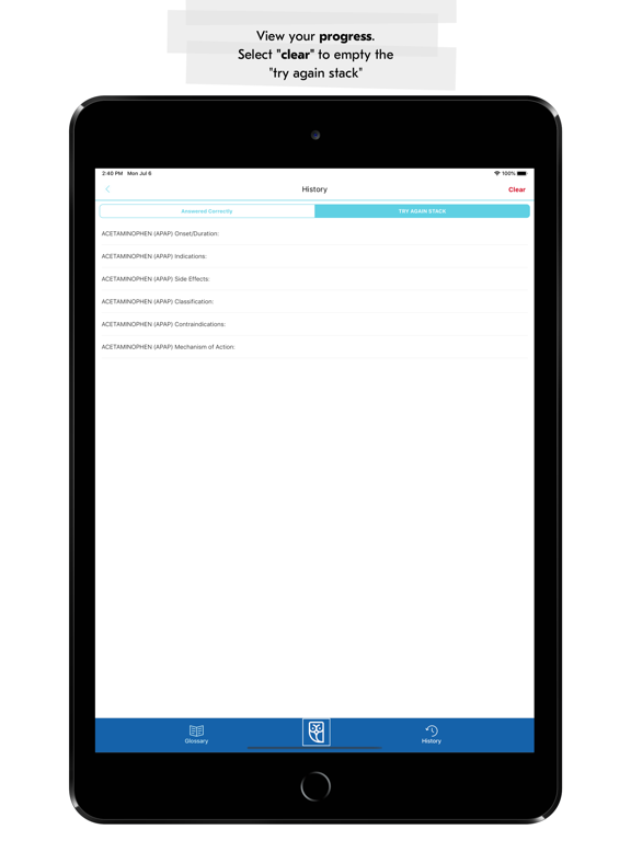 Paramedic Drug List Flashcards iPad screenshot 5 - Education app