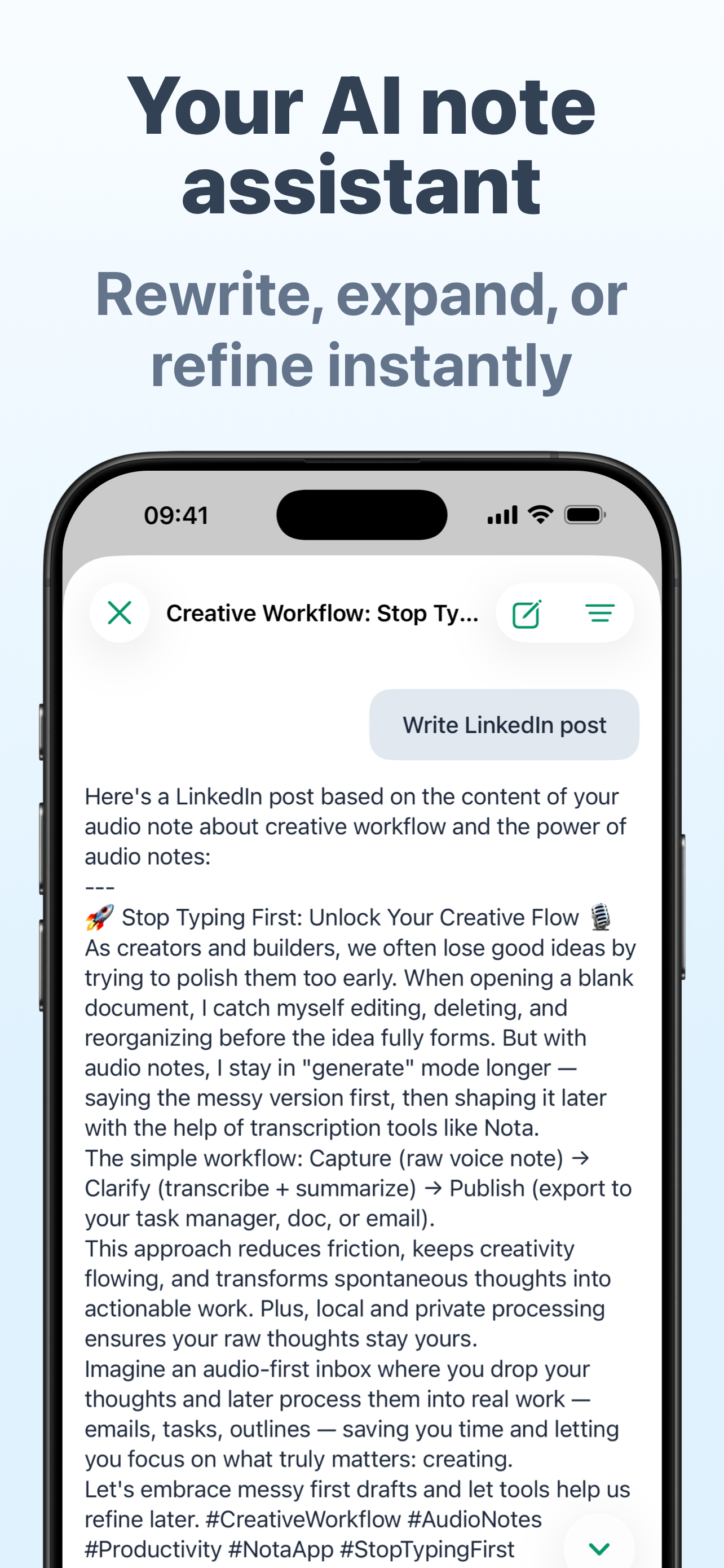 Nota: AI Notes & Knowledge screenshot 6