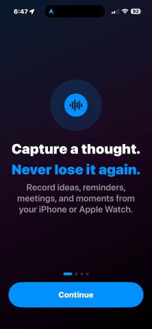 VoiceBrief: AI Voice Notes iPhone screenshot
