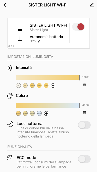Zafferano Lighting Screenshot