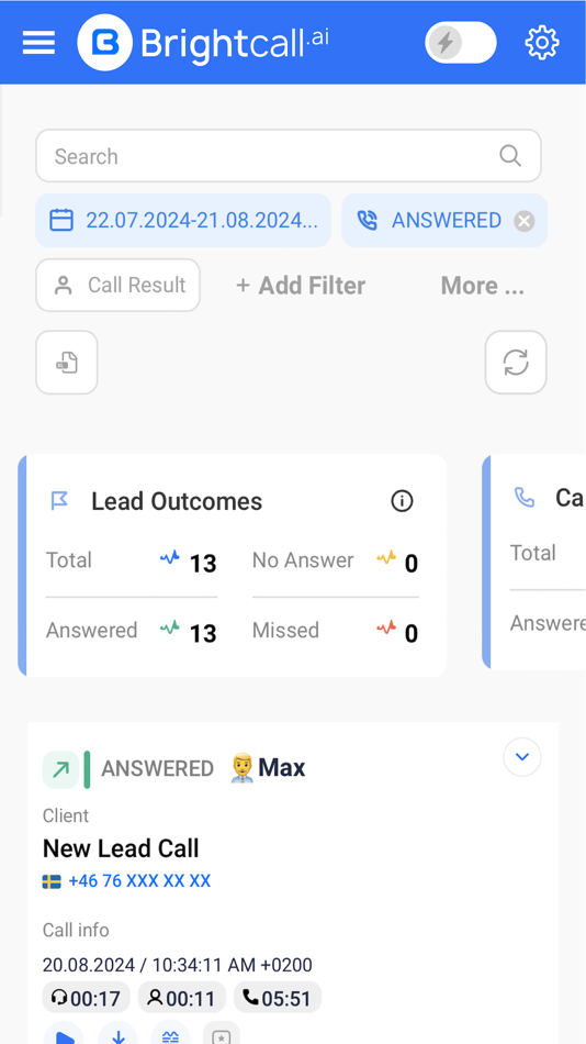 #1. Brightcall.ai (iOS) 由: Brightcall AB