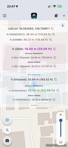 Geoid Altimeter -Elevation,DEM Screenshot 1 of 5