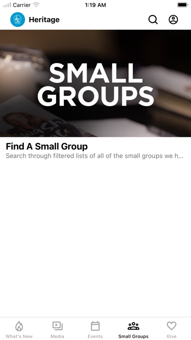 Heritage Church App Screenshot
