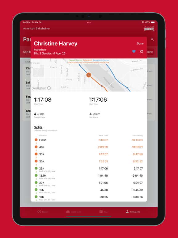 American Birkebeiner iPad screenshot 5 - Sports app