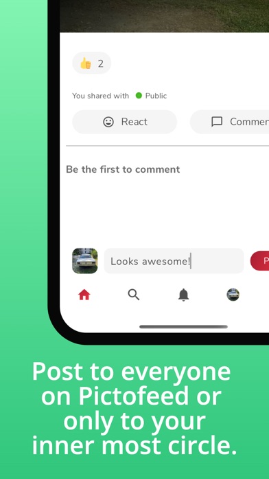 Pictofeed iPhone screenshot 3 - Social Networking app