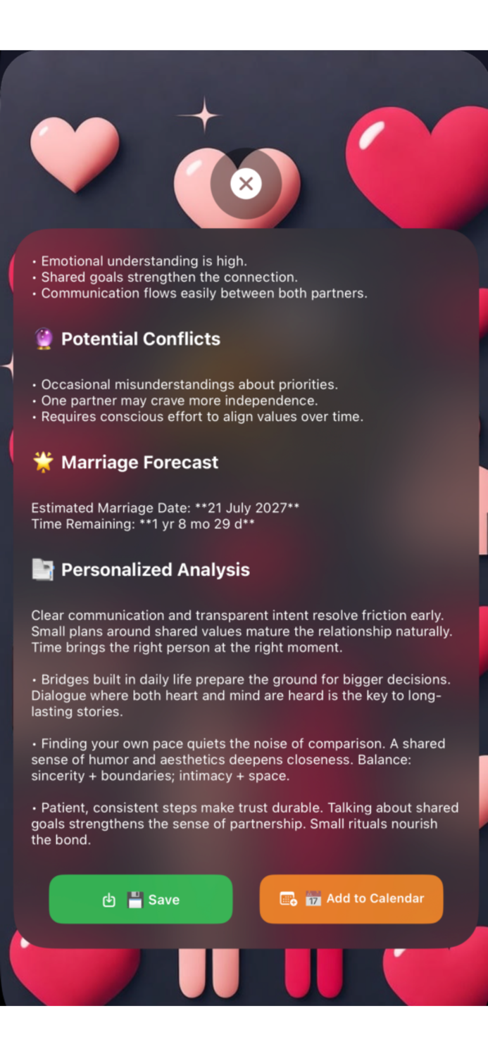 Marriage Timeline AI