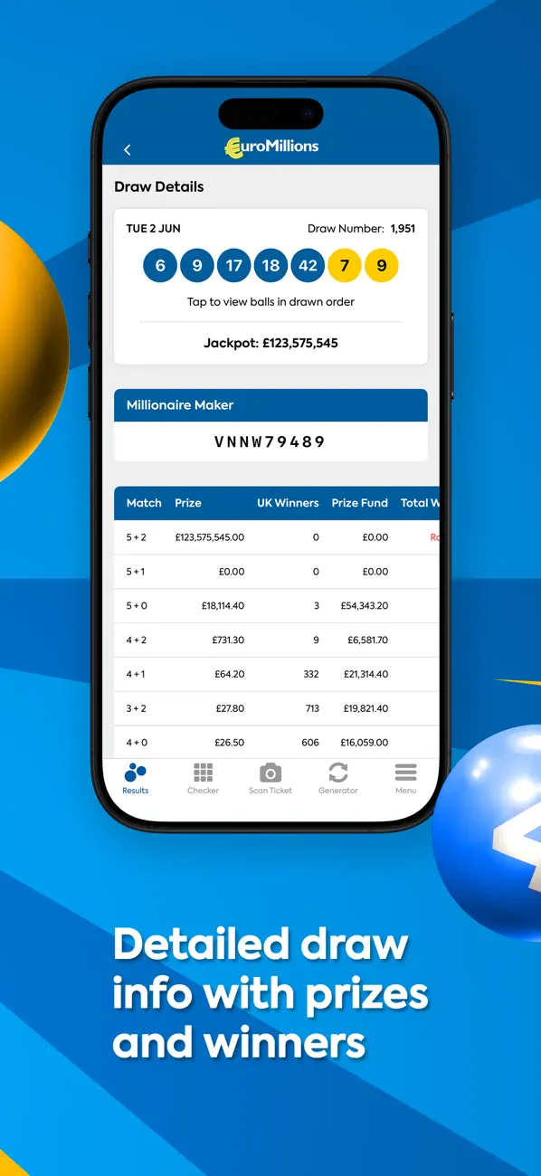 Screenshot #3 pour National Lottery Results