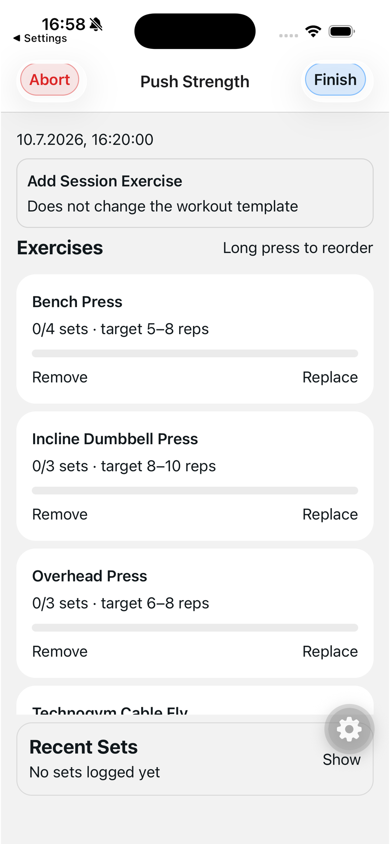 FSHR: Workout Tracker screenshot 3