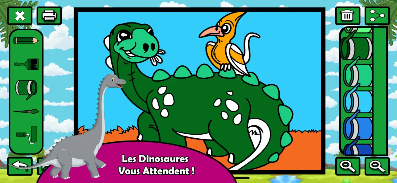 Screenshot #3 pour Dinosaurs Coloring for Kids