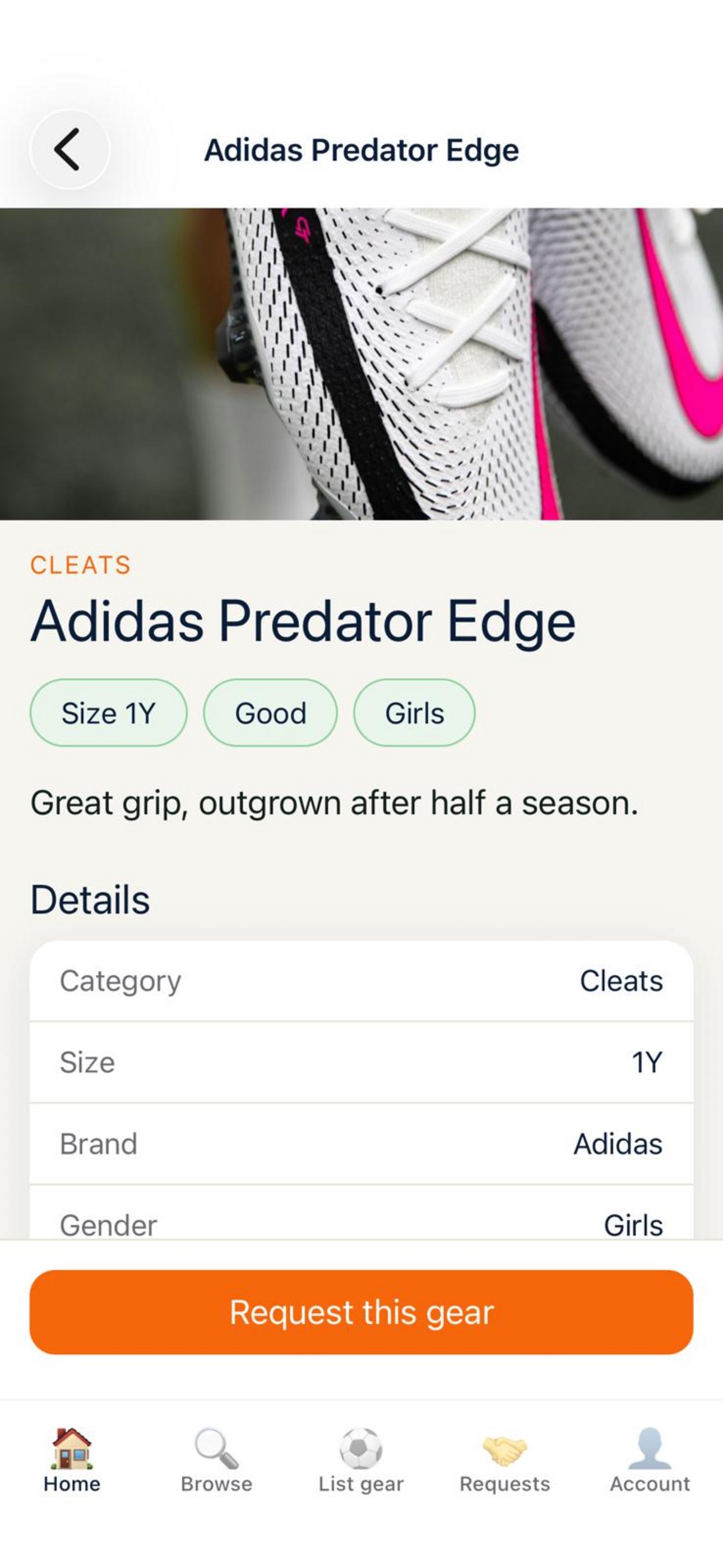 Screenshot 1 of Go Soccer Gear