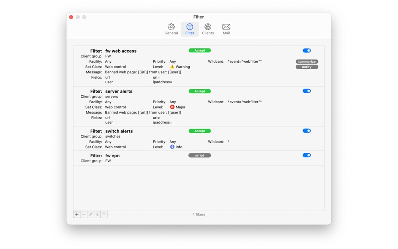 SyslogView app screenshot 2
