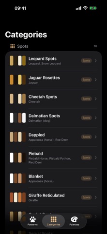 Stoat Coat Patterns iPhone screenshot
