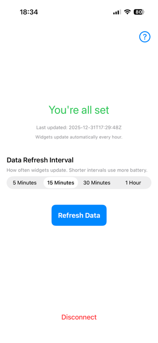 Widgets for Fitbit Screenshot 2 of 3