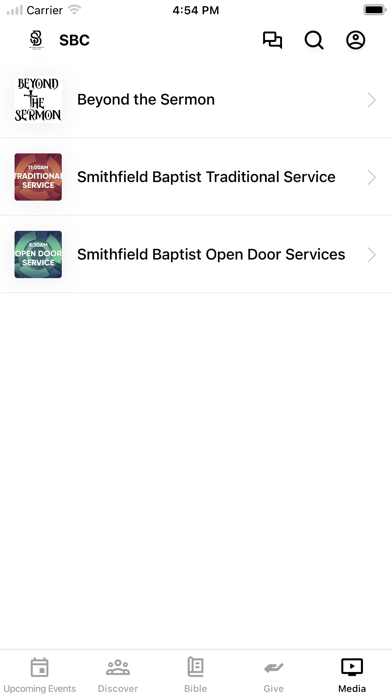 SmithField Baptist Church Screenshot