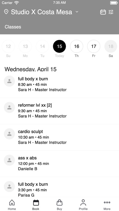 Screenshot #2 pour Studio X Pilates