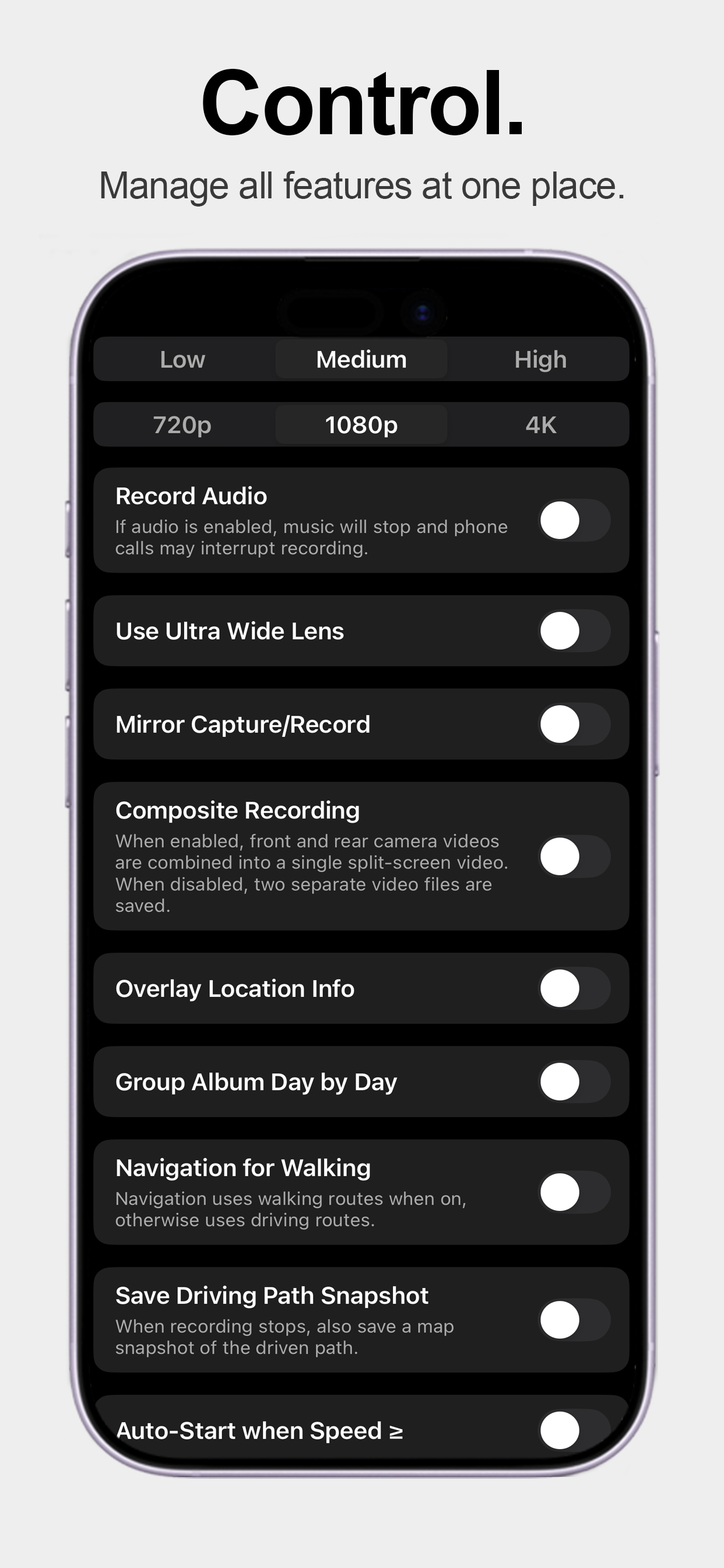 ROTA: Dual Cam & Navigation
