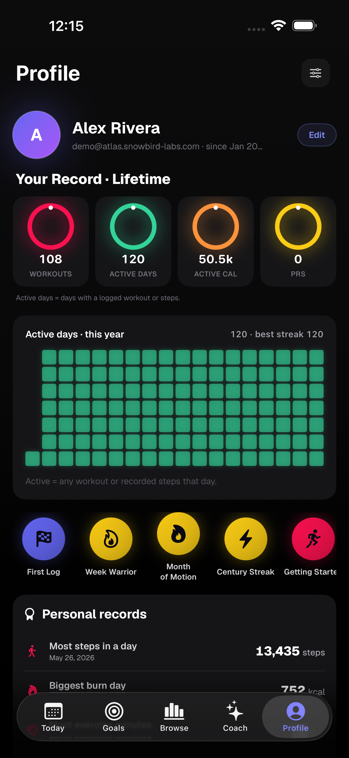 Atlas — Life Metrics Dashboard screenshot 10