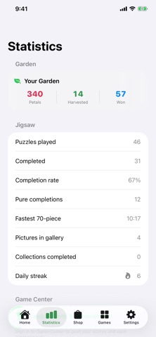 Daisy Garden Jigsaw Puzzle iPhone screenshot